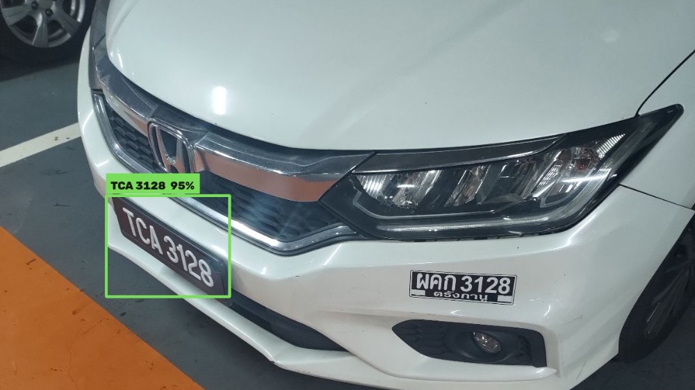 WashLens reading the Malaysian plate TCA 3128 and ignoring a second foreign plate on the same car